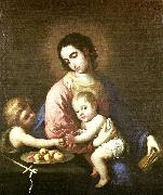 Francisco de Zurbaran virgin and child with st oil painting artist